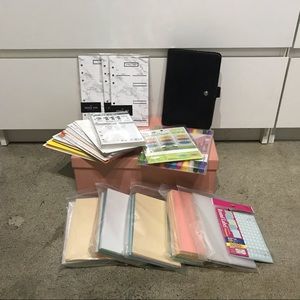 Black Leather Personal-size FILOFAX planner